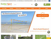 Tablet Screenshot of danker-sport.de